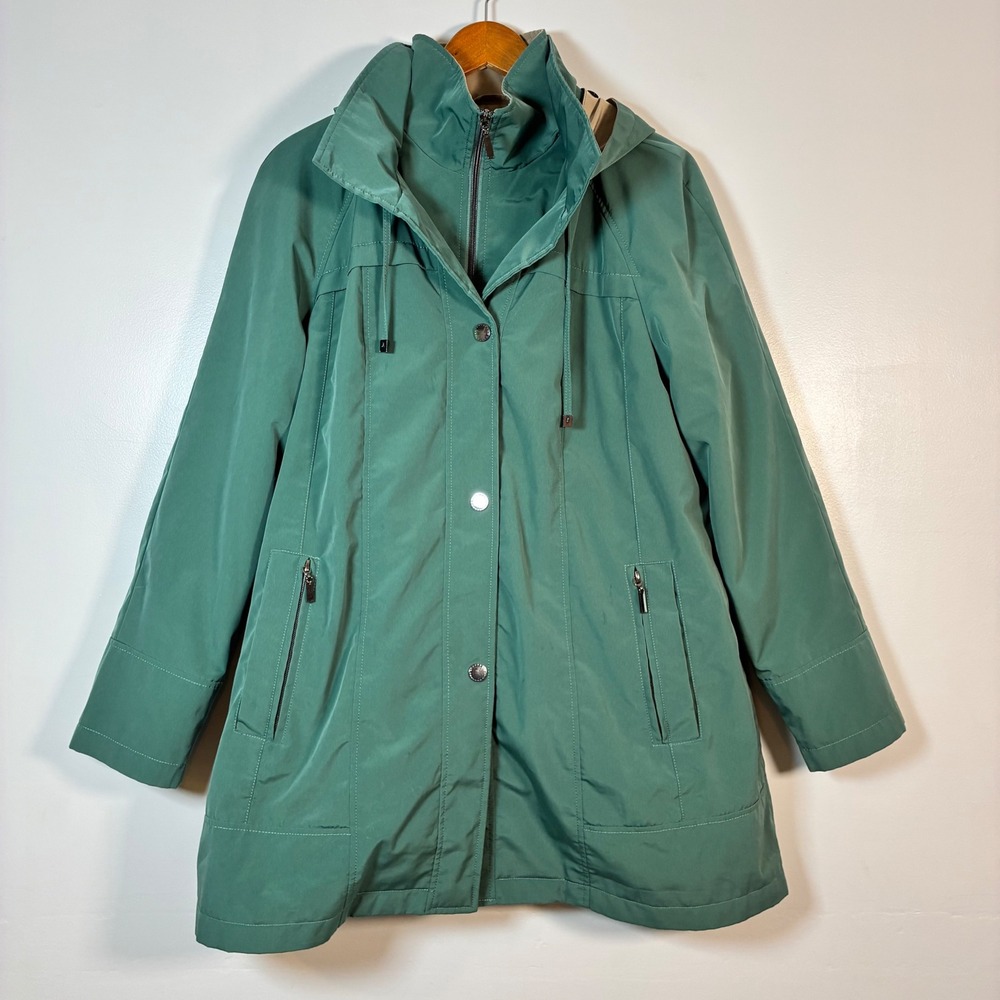 Coldwater Creek Jacket 3-in-1 System L Removable Hood and Lining Transitional
